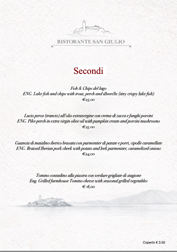 secondi secondi